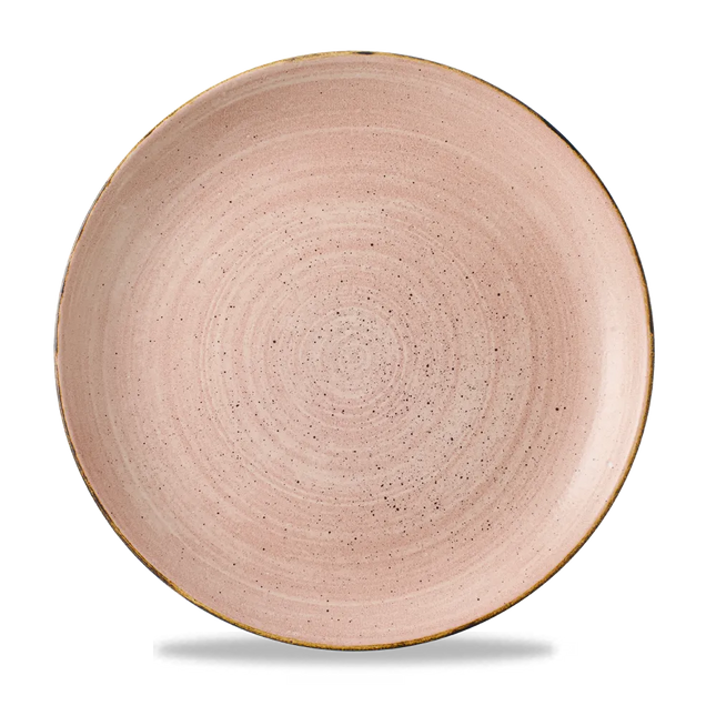 Churchill Stonecast Raw Terracotta Evolve coupebord Ø 28,8 cm – randloos porseleinen bord voor fine dining