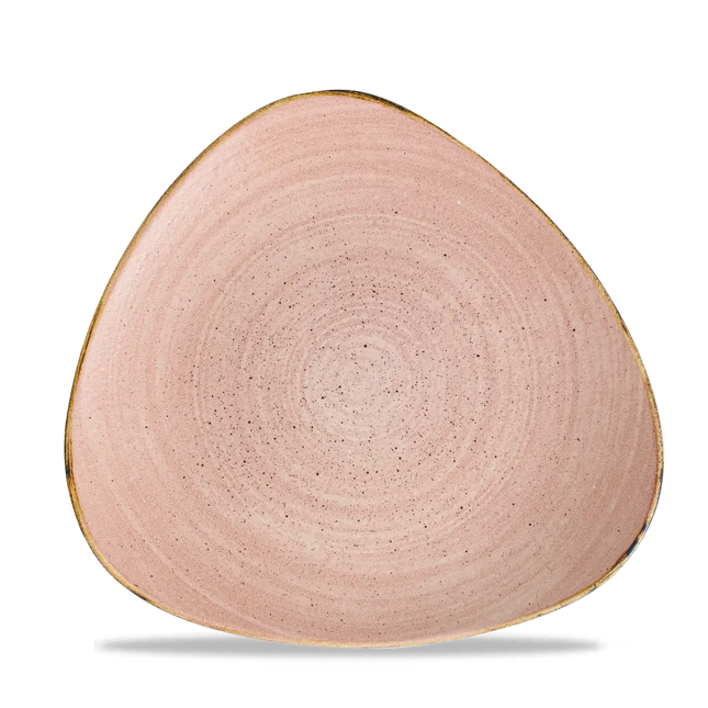 Churchill Stonecast Raw Terracotta Lotus bord Ø 23 cm – gespikkeld porseleinen bord voor hotels en restaurants