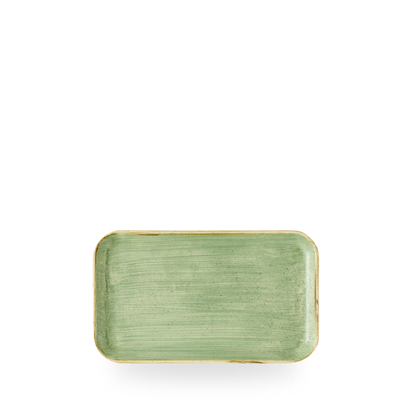 Churchill Stonecast Sage Green rechthoekig bord 22 x 13 cm