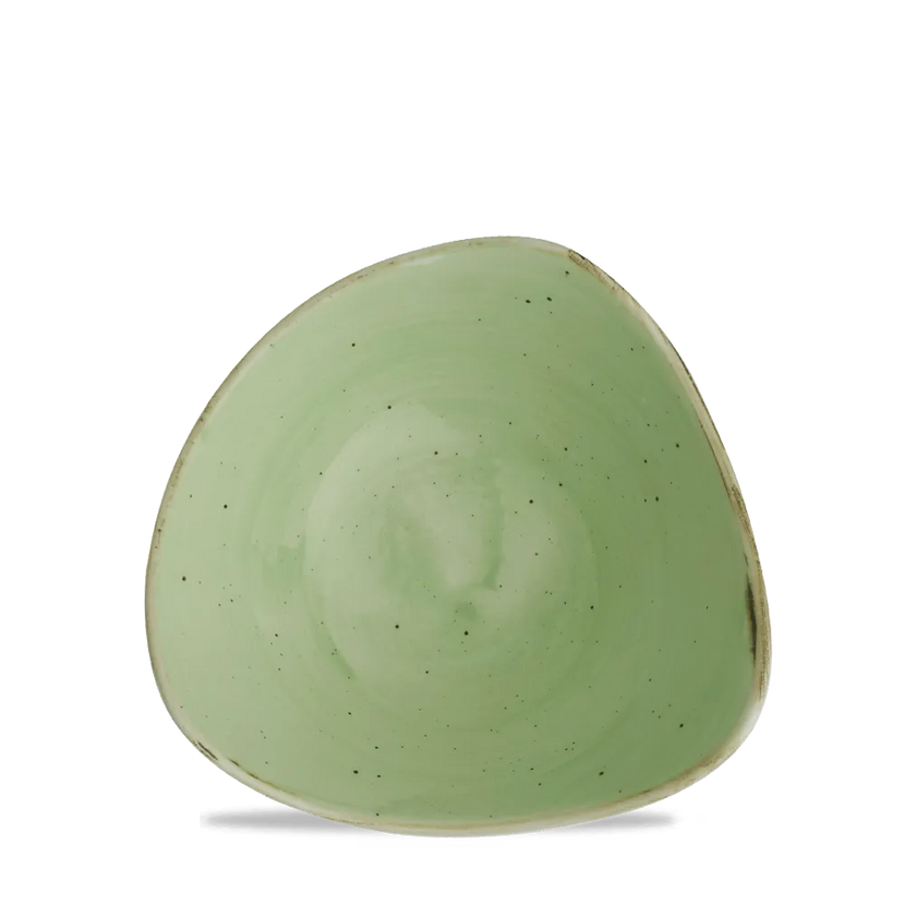 Churchill Stonecast Sage Green Lotus kom Ø 15,3 cm – gespikkelde kom met bloemvorm voor bijgerechten