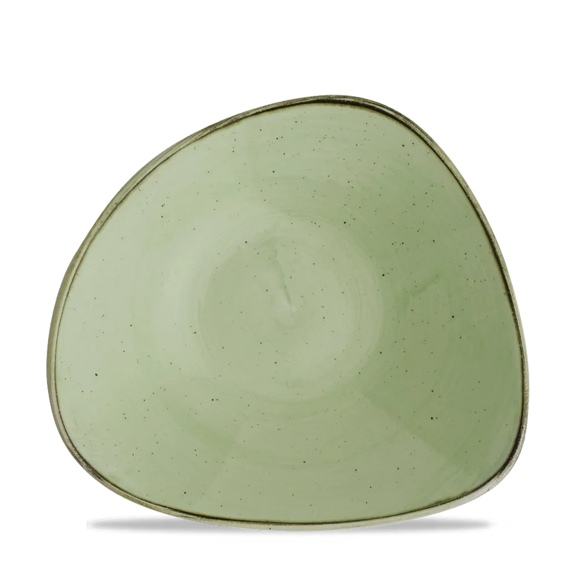 Churchill Stonecast Sage Green Lotus kom Ø 22,9 cm – gespikkelde kom met bloemvorm voor soep
