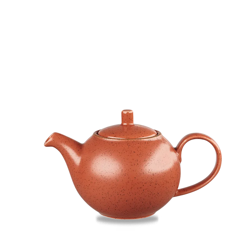 Churchill Stonecast Orange Profile theepot 444 ml – porseleinen theepot voor professionele keukens