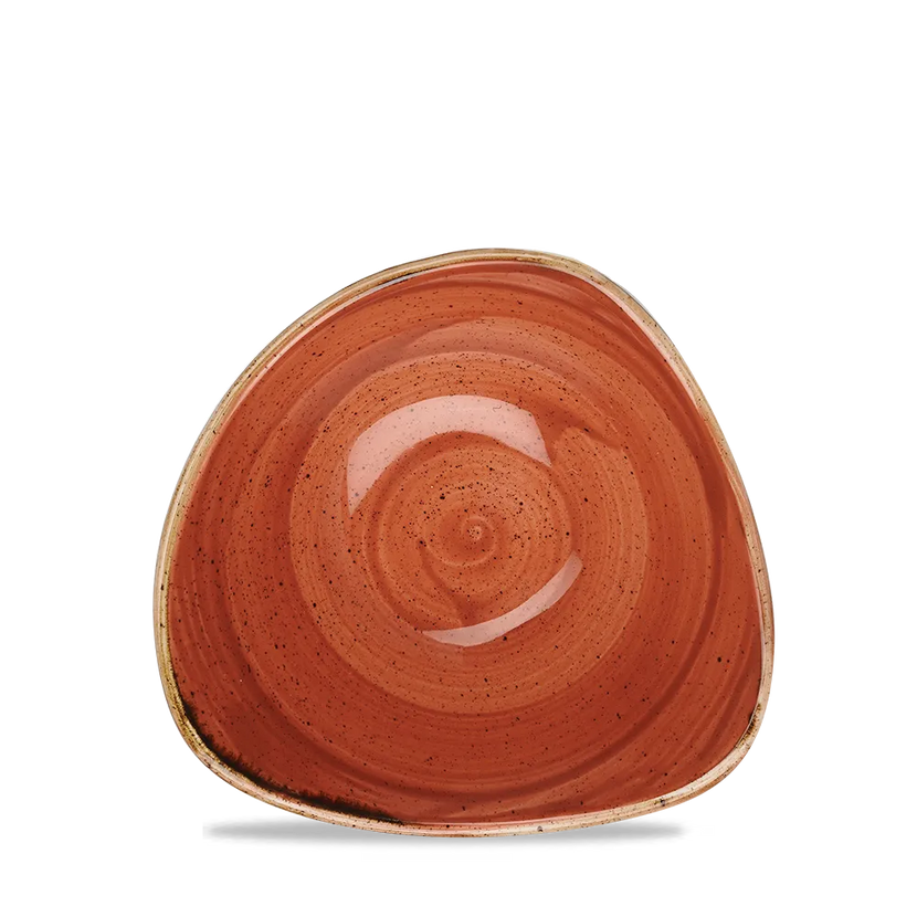 Churchill Stonecast Orange Lotus kom Ø 15 cm – gespikkeld porseleinen kom voor professionele keukens