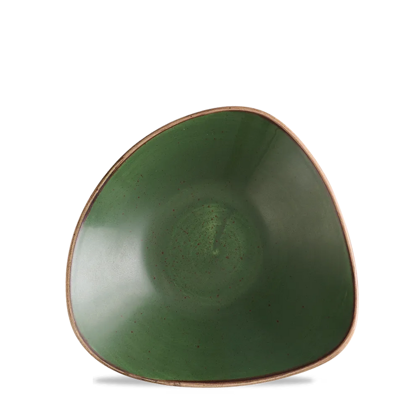 Churchill Stonecast Sorrel Green lotuskom Ø 15,2 cm – gespikkelde porseleinen kom voor horeca