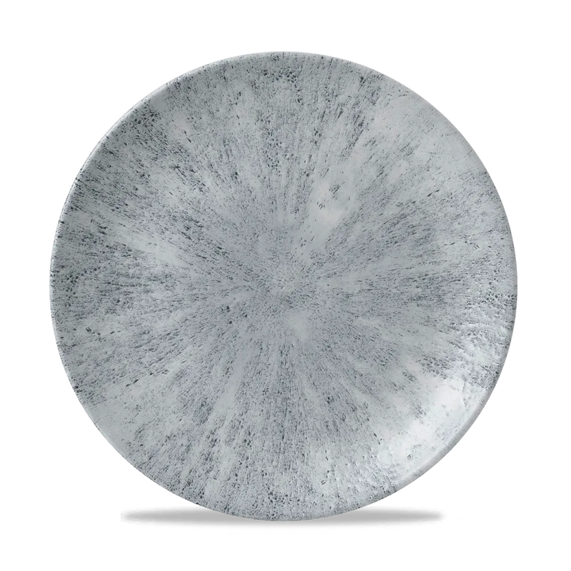 Churchill Stone Pearl Grey Evolve coupebord Ø 26 cm – randloos porseleinen bord voor de horecasector