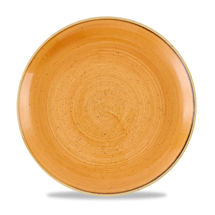 Churchill Stonecast Tangerine coupe bord Ø 28,8 cm – groot oranje bord voor horeca