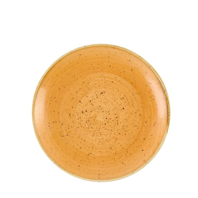 Churchill Stonecast Tangerine coupe bord Ø 16,5 cm – klein oranje bijzetbord voor restaurants