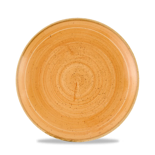 Churchill Stonecast Tangerine coupebord Ø 21,7 cm – gespikkeld porseleinen bord voor restaurants