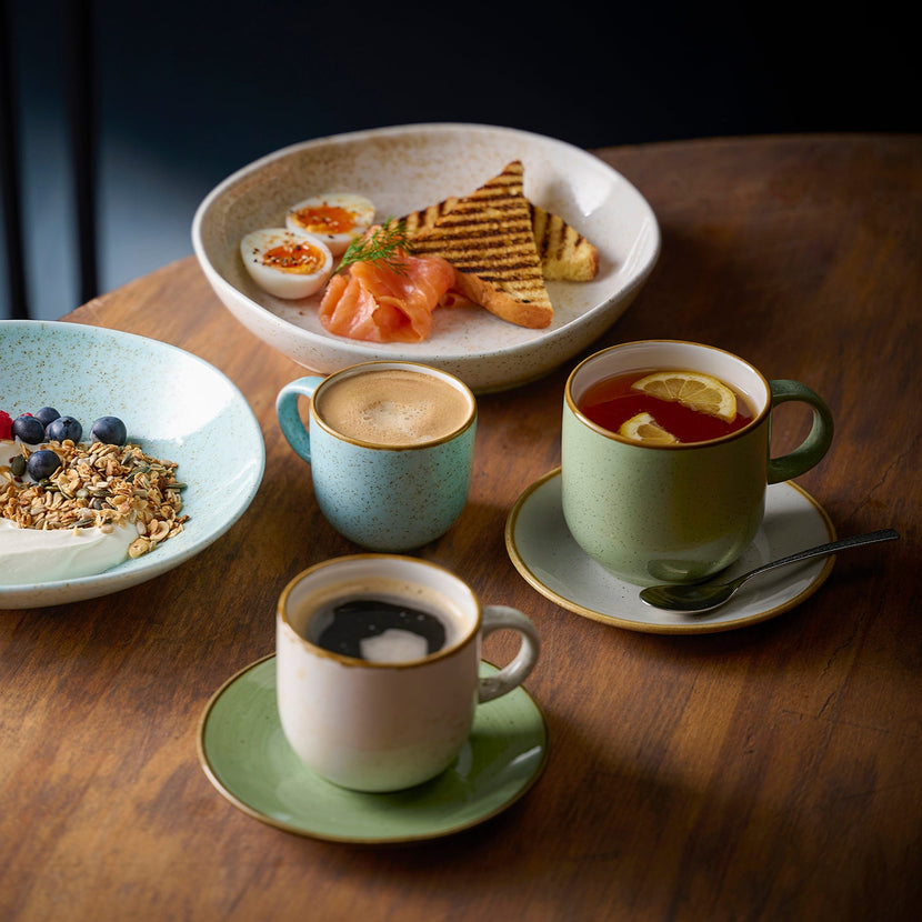 Churchill Stonecast Bubble Mug – porseleinen mok met rustieke uitstraling, verkrijgbaar in meerdere kleuren en formaten voor de horeca.