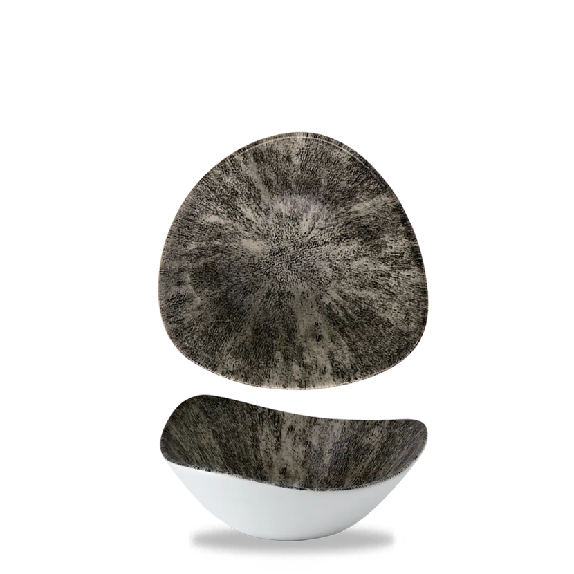 Churchill Stone Quartz Black Lotus kom Ø 17,8 cm – porseleinen kom voor cafés en bars