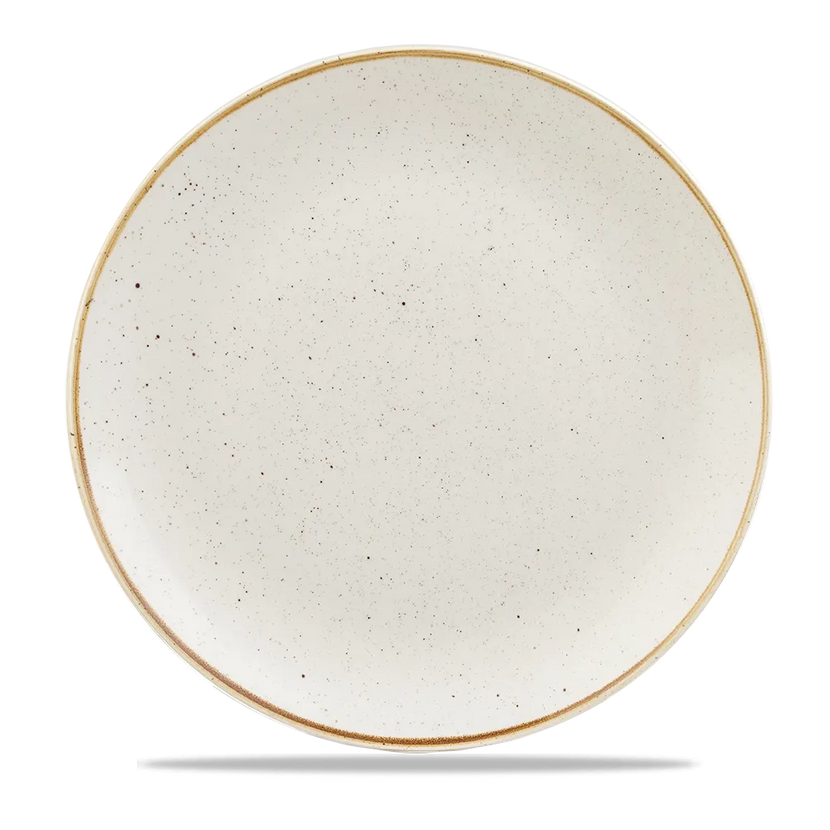 Churchill Stonecast Barley White Evolve coupebord Ø 29 cm – randloos porseleinen bord voor restaurants