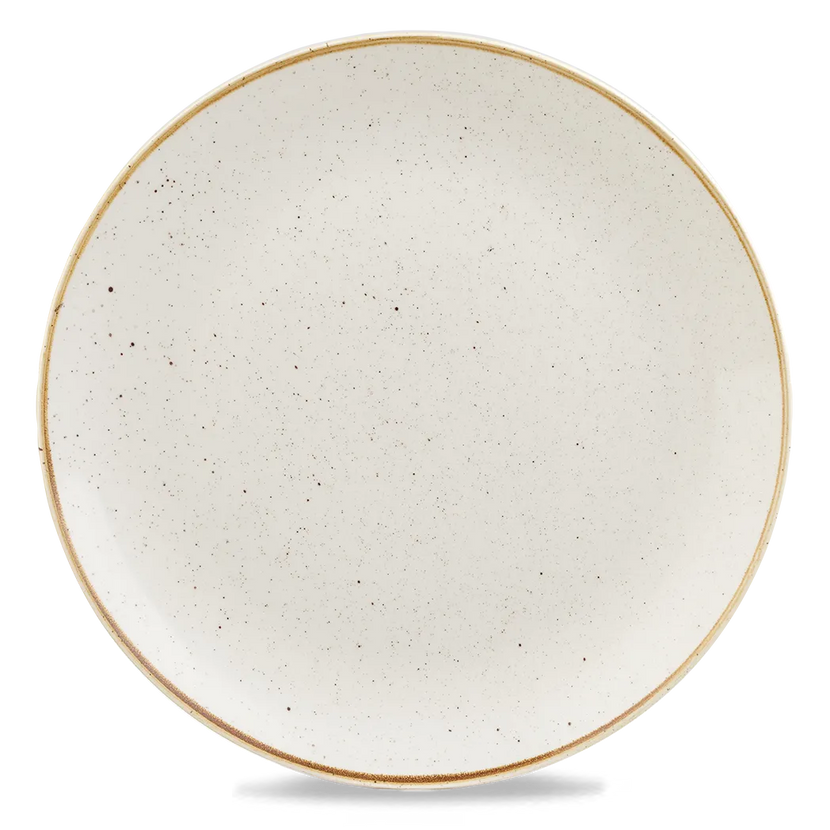 Churchill Stonecast Barley White Evolve coupebord Ø 30 cm – randloos porseleinen bord voor de horeca