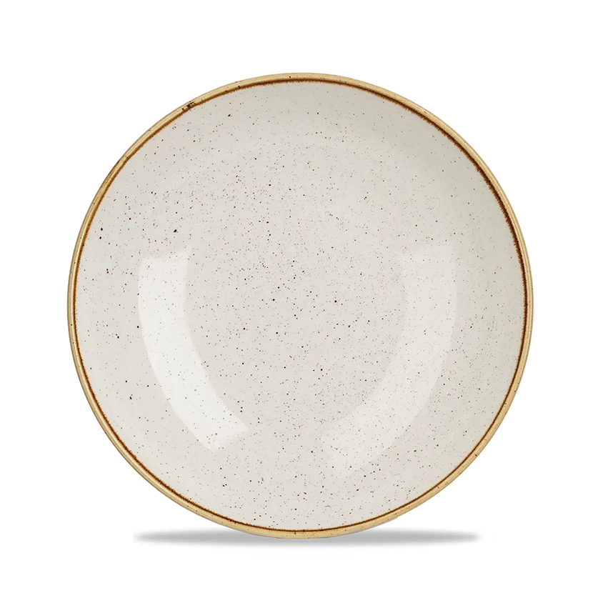 Churchill Stonecast Barley White Evolve coupekom Ø 25 cm – randloze porseleinen kom voor cafés en bars