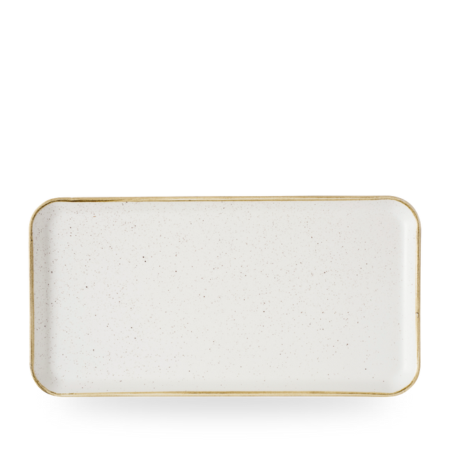Churchill Stonecast Barley White rechthoekig bord 35 x 18 cm