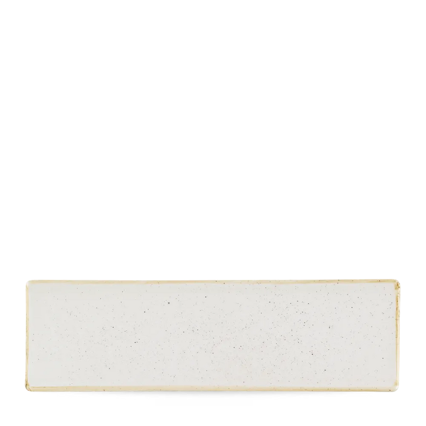 Churchill Stonecast Barley White ovaal bord 30x9 cm – langwerpig wit bord voor restaurants