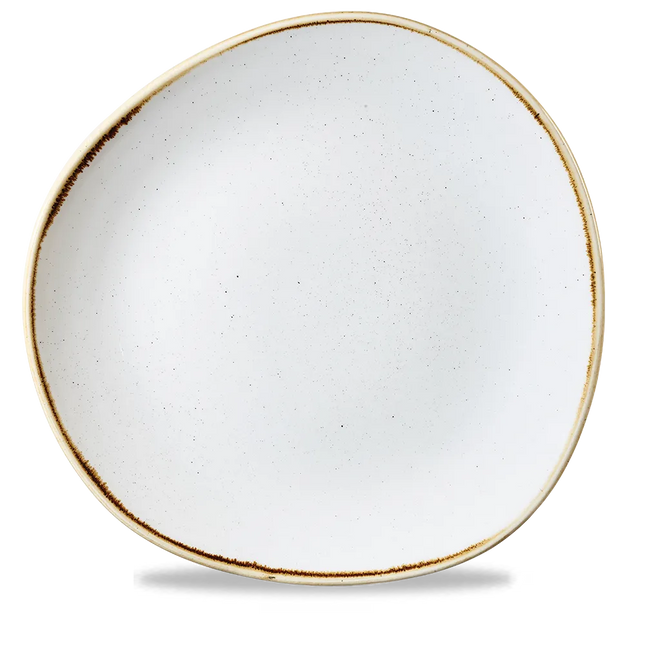 Churchill Stonecast Barley White rond bord met contourrand Ø 28,6 cm – porseleinen bord voor buffetten en catering