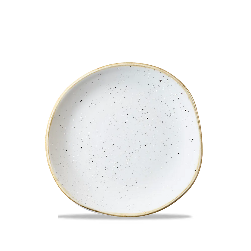 Churchill Stonecast Barley White rond bord met contourrand Ø 18,6 cm – porseleinen bijgerecht bord voor professionele keukens