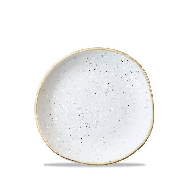 Churchill Stonecast Barley White rond bord met contourrand Ø 18,6 cm – porseleinen bijgerecht bord voor professionele keukens