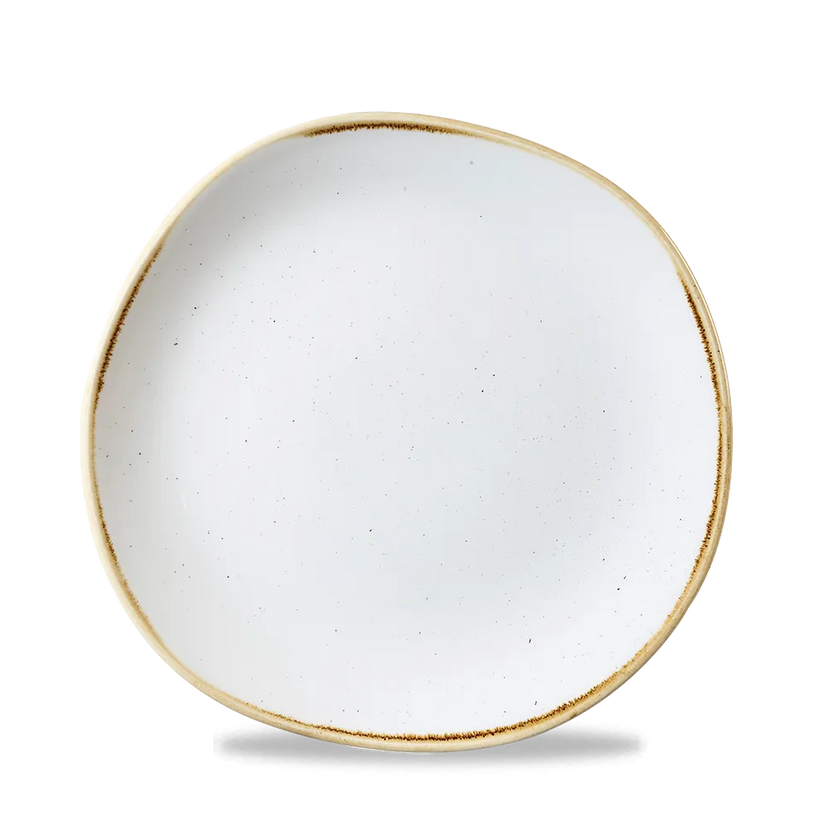 Churchill Stonecast Barley White rond bord met contourrand Ø 21 cm – porseleinen bord voor de horecasector