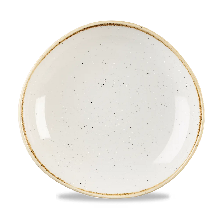 Churchill Stonecast Barley White kom met contourrand Ø 25,5 cm – porseleinen kom voor restaurants