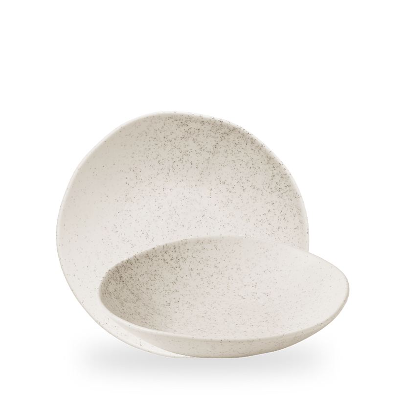 Churchill Stonecast Barley White Organic coupekom 25 cm – crèmewit porseleinen kom voor salade en soep