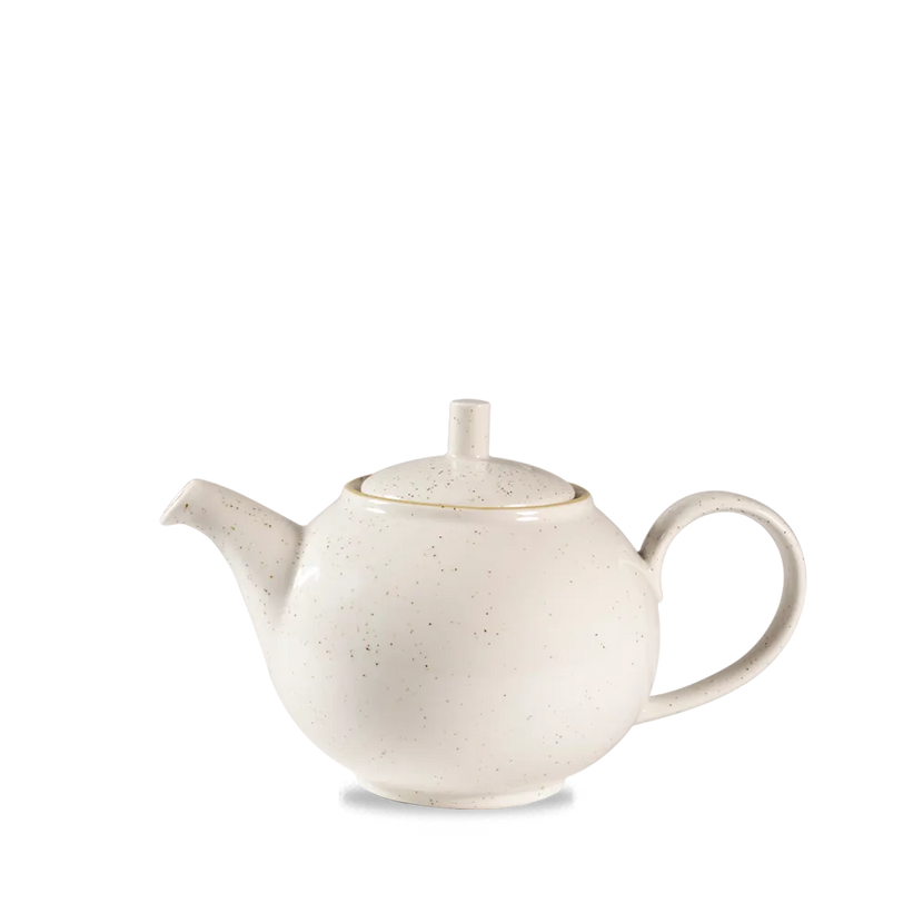 Churchill Stonecast Barley White theepot 444 ml – porseleinen theepot voor buffetten en catering