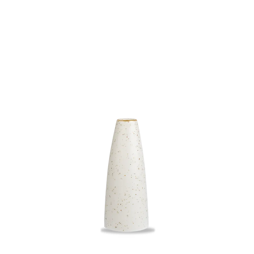 Churchill Stonecast Barley White miniatuurvaasje 13 cm – porseleinen tafelvaasje voor de horecasector
