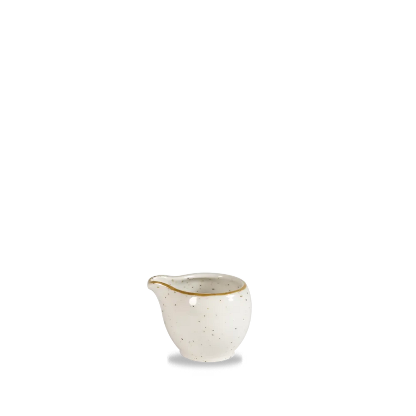 Churchill Stonecast Barley White Profile schenkkannetje 59 ml – porseleinen kannetje voor de horeca