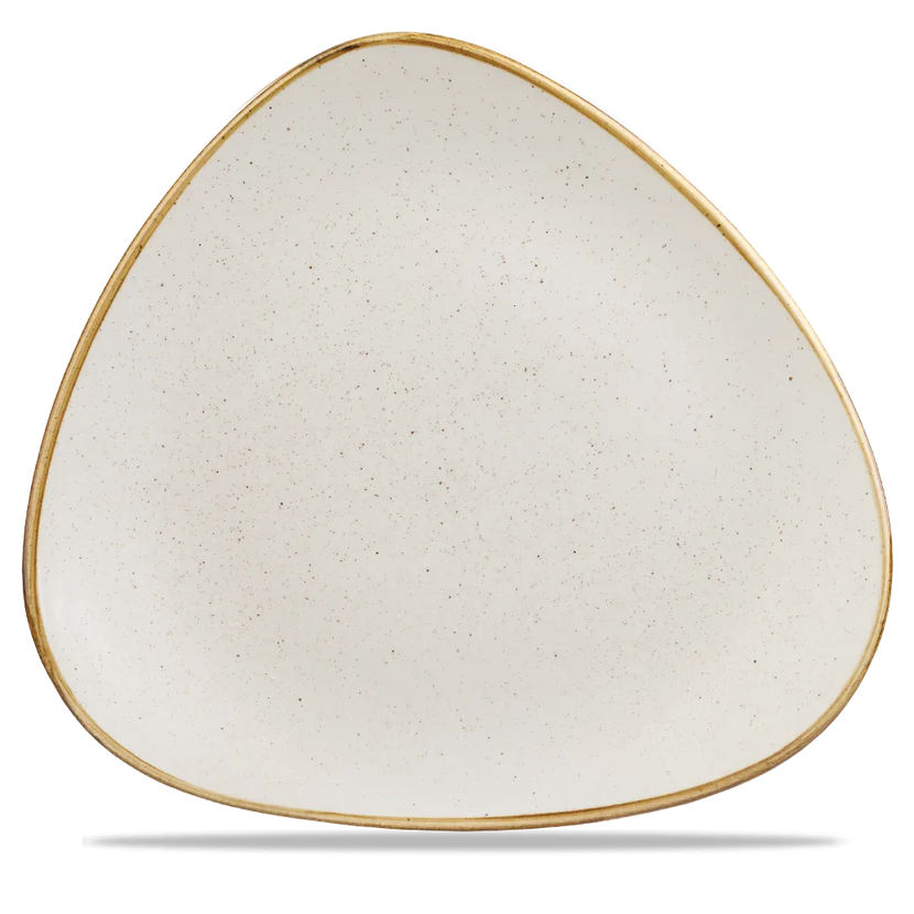 Churchill Stonecast Barley White Lotus bord Ø 30 cm – gespikkeld porseleinen bord voor de horecasector