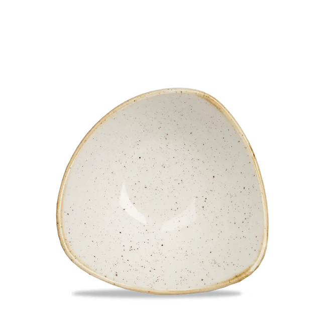 Churchill Stonecast Barley White Lotus kom Ø 15 cm – gespikkeld porseleinen kom voor hotels en restaurants