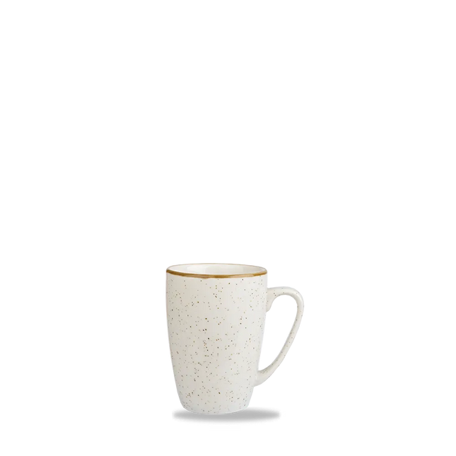 Churchill Stonecast Barley White Profile mok 355 ml – porseleinen koffiemok voor professionele keukens