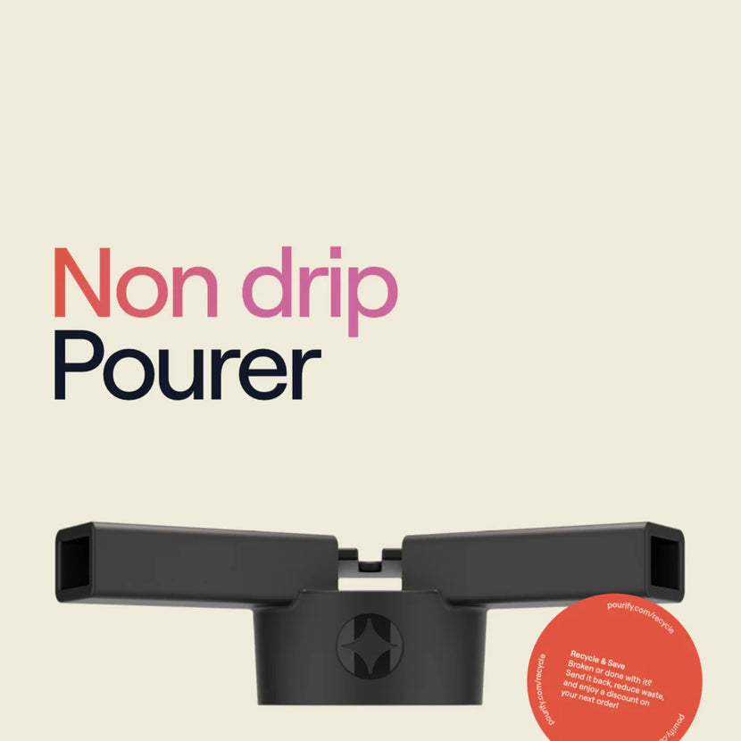Pourify Non Drip schenktuit detail – barbenodigdheid voor nauwkeurig doseren