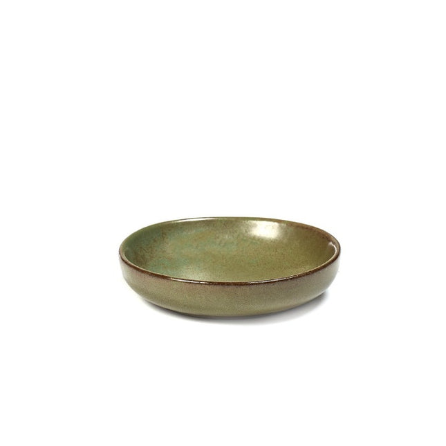Serax Surface olijfbordje S Camo Green 9 cm – groen schaaltje voor olijven en tapas