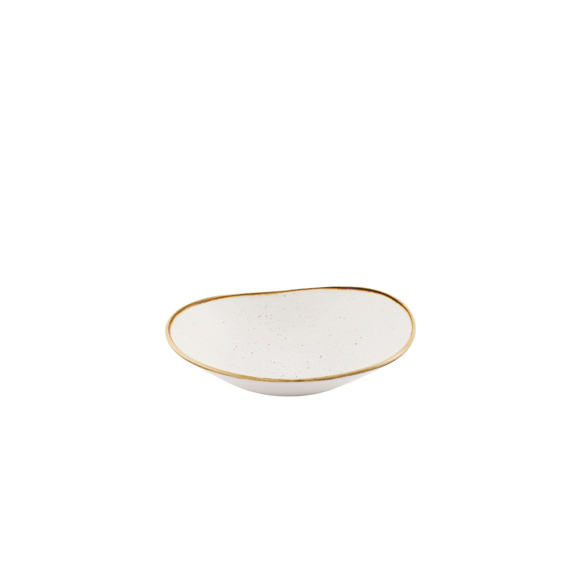 Churchill Stonecast Barley White kom 23 cm – crèmewit porseleinen kom voor hoofdgerechten