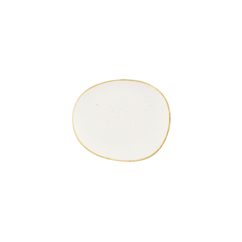 Churchill Stonecast Barley White bord 18,5 x 15,5 cm – crèmewit porseleinen bordje voor restaurants