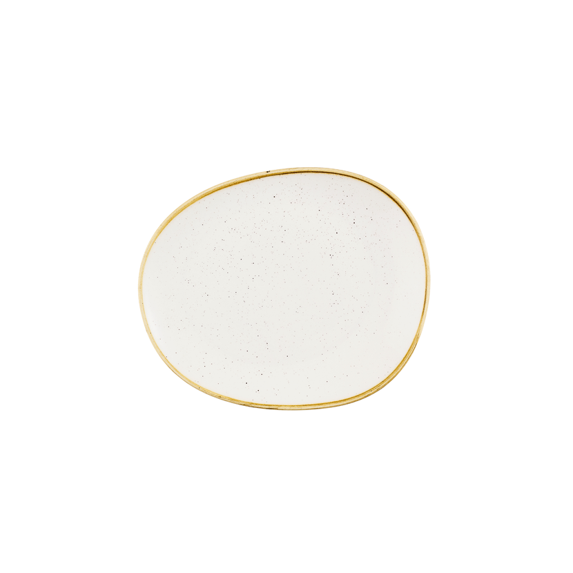 Churchill Stonecast Barley White bord 26 x 21,8 cm – crèmewit porseleinen bord voor presentaties