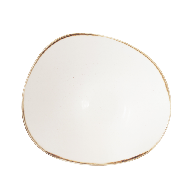 Churchill Stonecast Barley White kom 25 cm – crèmewit porseleinen kom voor salade en soep