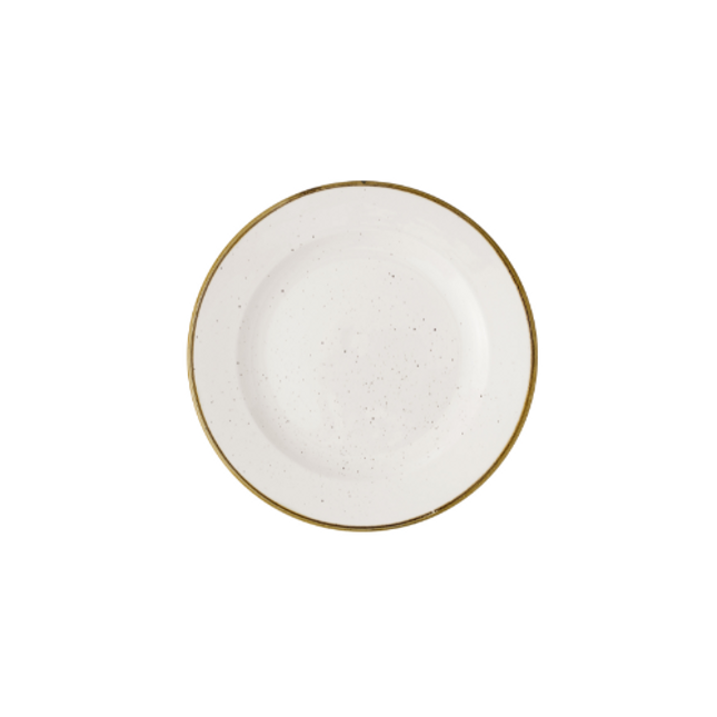 Churchill Stonecast Barley White bord met profiel 27,6 cm – crèmewit porseleinen bord voor de horeca