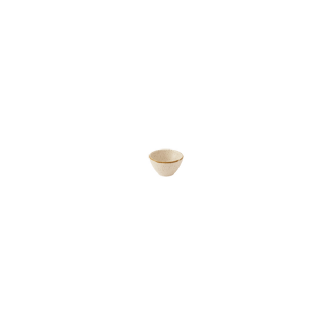 Churchill Stonecast Nutmeg Cream dippot 6,9 x 4 cm – nootmuskaatcrème porseleinen sausbakje voor dips