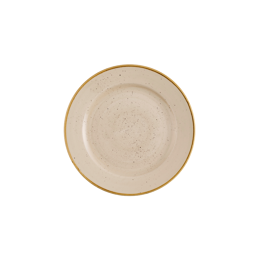 Churchill Stonecast Nutmeg Cream bord met profiel 26,1 cm – nootmuskaatcrème porseleinen bord voor hoofdgerechten