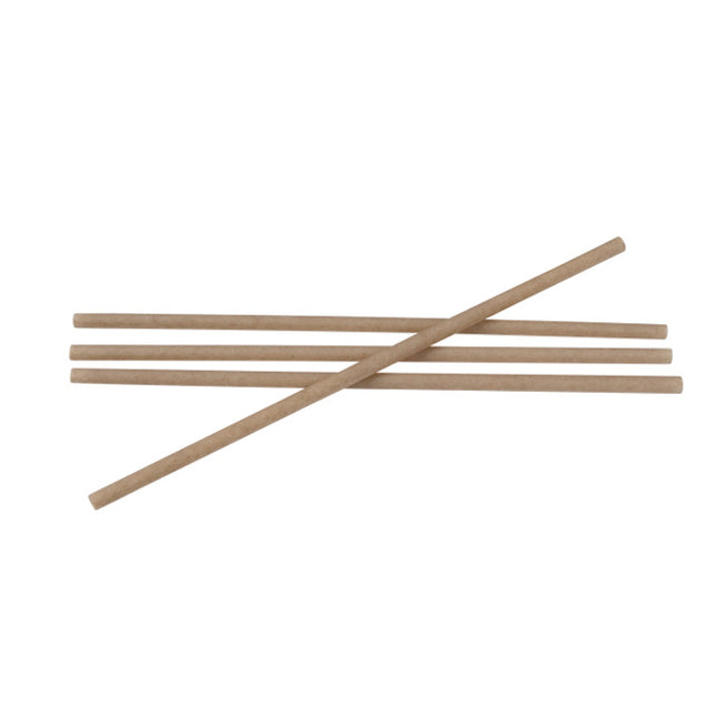 Equo suikerriet extralange rietjes 6 x 230 mm – composteerbare rietjes voor hoge glazen