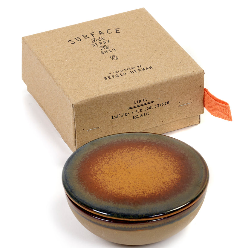 Serax Surface kommetje met deksel grijs 13 x 5 cm – serveerkom voor horeca en fine dining