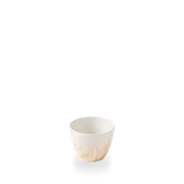 Churchill Tide Gold Contour chipmok 290 ml – goudkleurig porseleinen mok met swirl voor cafes en bars