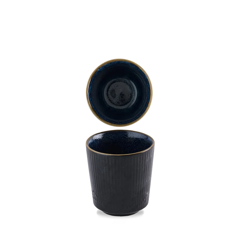 Churchill Tokyo Blue mok 280 ml – trendy stoneware koffiemok voor de horeca