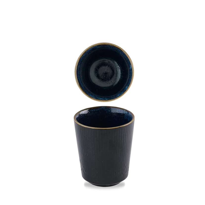 Churchill Tokyo Blue kopje zonder oor 340 ml – groot blauw kopje voor restaurants