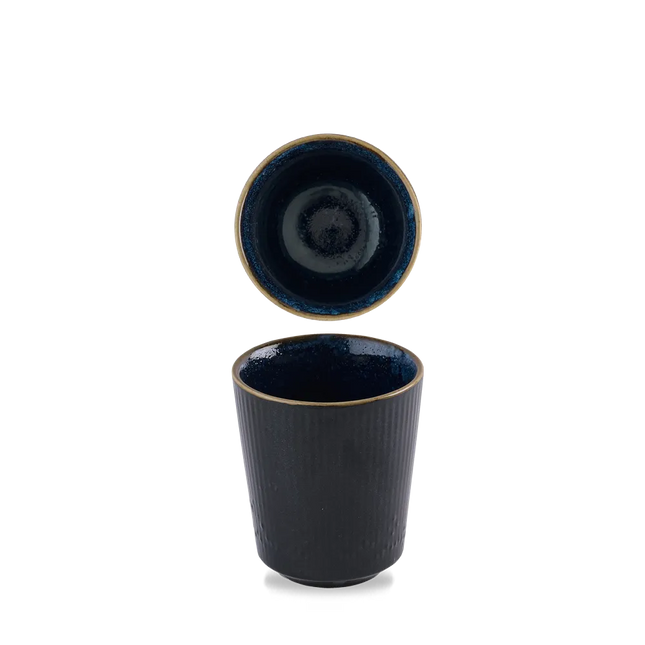 Churchill Tokyo Blue kopje zonder oor 340 ml – groot blauw kopje voor restaurants