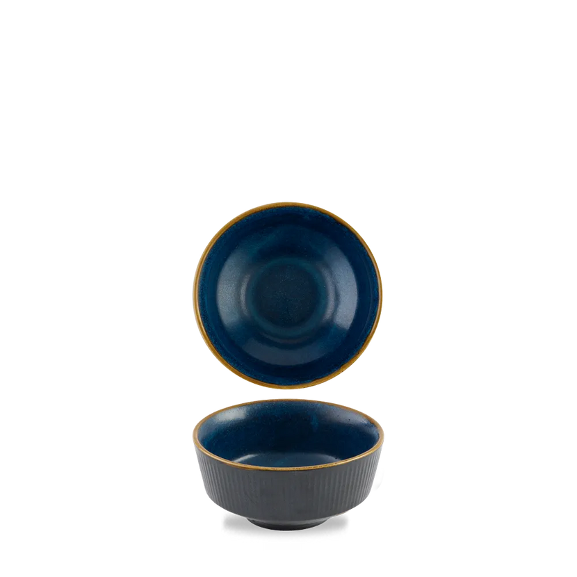 Churchill Tokyo Blue Kochi soepkom 400 ml – blauwe kom voor soep in restaurants