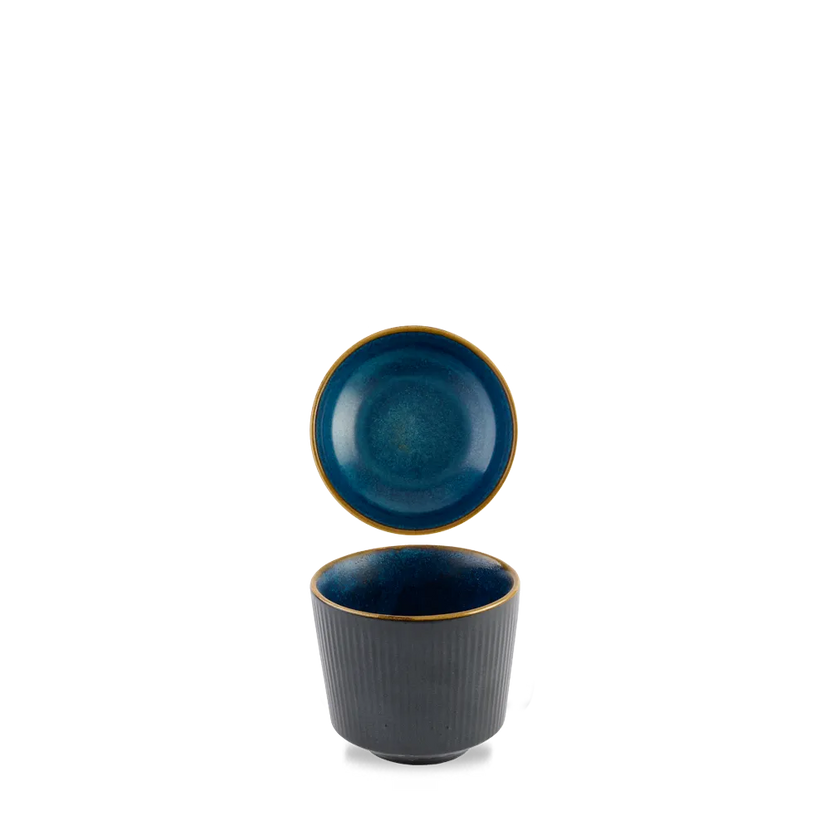 Churchill Tokyo Blue Kochi mok 330 ml – blauwe mok met handvat voor horeca