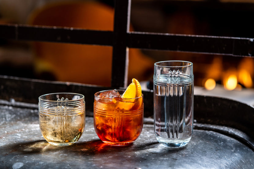 Onis The Gats whiskyglas 355 ml – geribbeld tumblerglas voor de bar