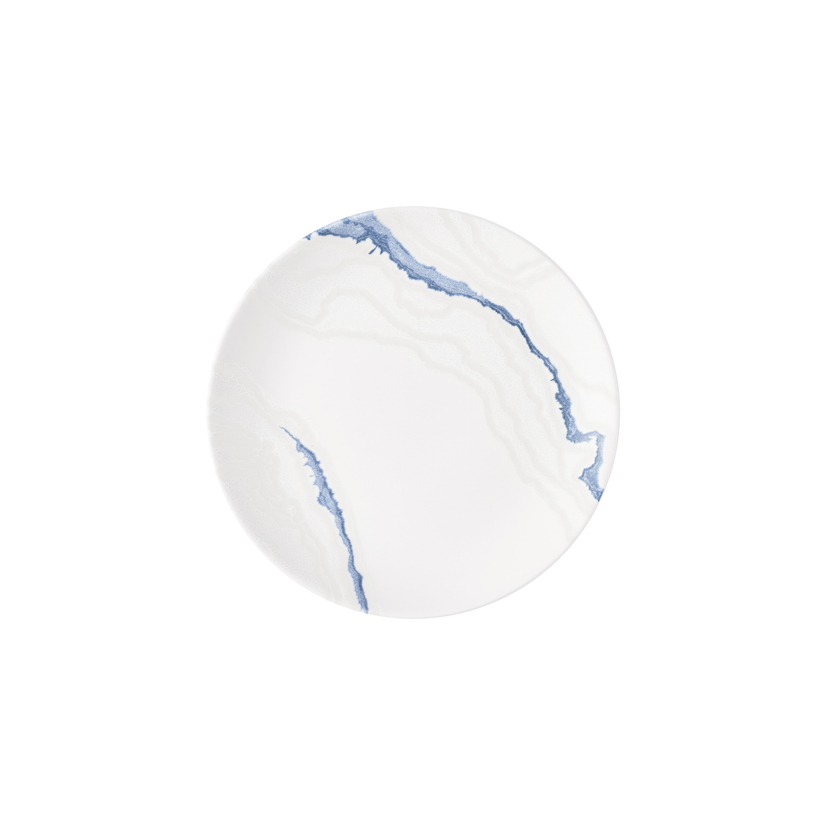 Churchill Tide Accents Blue Evolve coupebord 21,7 cm – blauw porseleinen bord voor voorgerechten